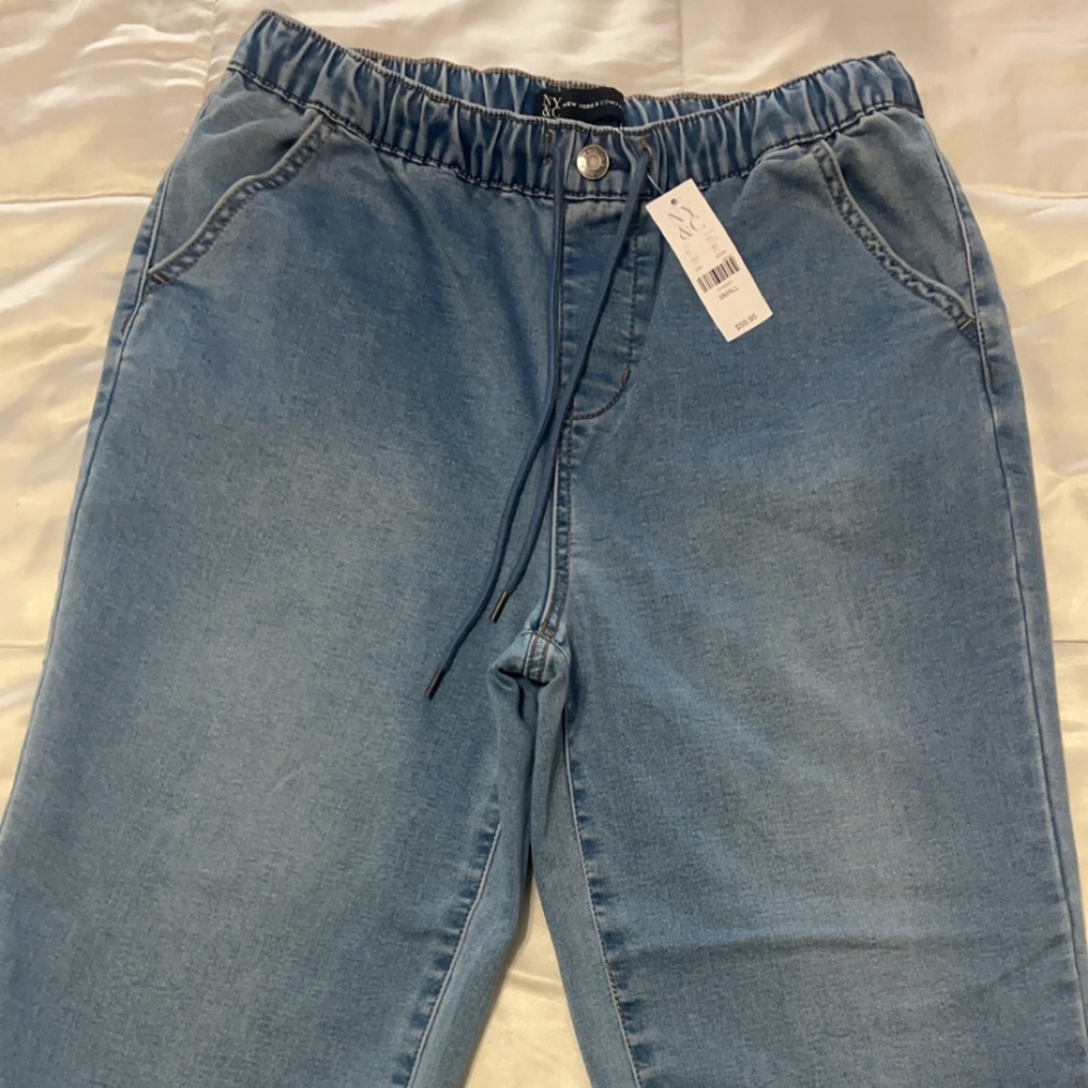Light Blue Denim Joggers